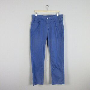 Peter Millar Men's Performance Pants Golf Sports Casual Travel Size 36 Blue 346